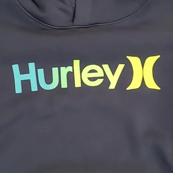 Hurley Navy Blue Hoodie/Sweatshirt Classic Design size 18/20 - Picture 2 of 6